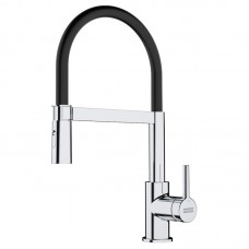 Змішувач для кухні Franke Lina, довж.виливу - 215мм, гнучкий, 1важіль, хром-чорний Змішувач для кухні Franke Lina, довж.виливу - 215мм, гнучкий, 1важіль, хром-чорний
