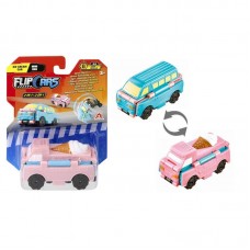 Машинка-трансформер Flip Cars 2 в 1 Автомобіль з морозивом і Міні-фургон