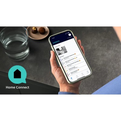 Кавомашина Siemens 2.4л, зерно + мелена, автомат.капучинатор, LED - дисплей, авторецептів - 20, чорно - срібний