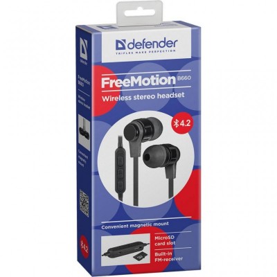 Наушники Defender FreeMotion B660 Black (63660)