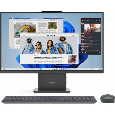 Комп'ютер персональний моноблок Lenovo IdeaCentre AIO 27ARR9 27" FHD IPS AG, AMD R5-7535HS, 16GB, F512GB, UMA, кл+м, без ОС, сірий