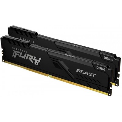 Пам'ять ПК Kingston DDR4 16GB KIT (8GBx2) 3733 FURY Beast Black