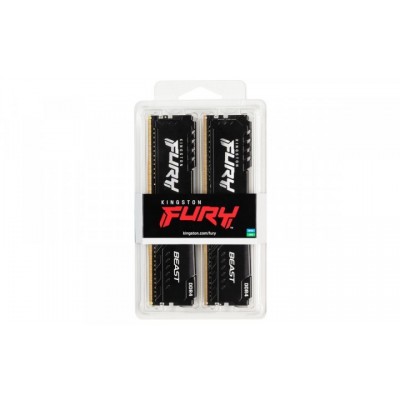 Пам'ять ПК Kingston DDR4 16GB KIT (8GBx2) 3733 FURY Beast Black