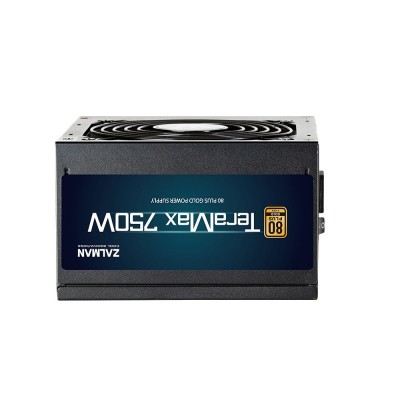 Блок живлення Zalman Teramax  (750W), >90%, 80+ Gold, 120мм, 1xMB 24pin(20+4)+10pin, 2xCPU 8pin(4+4), 3xMolex, 8xSATA, 4xPCIe 8pin(6+2), Fully Modular