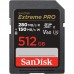 Карта пам'яті SanDisk SD  512GB C10 UHS-II U3 R280/W150MB/s Extreme Pro V60