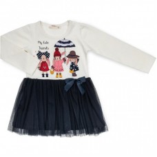 Плаття Breeze з зайчиками (12680-98G-cream) Плаття Breeze з зайчиками (12680-98G-cream)