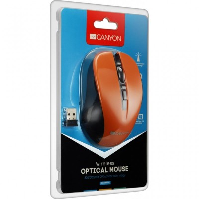 Мышка CANYON MW-1 Wireless Orange (CNE-CMSW1O)