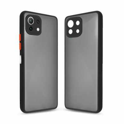 Чехол для моб. телефона MakeFuture Xiaomi Mi 11 Lite Frame (Matte PC+TPU) Black (MCMF-XM11LBK)