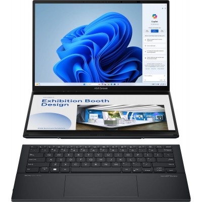 Ноутбук ASUS Zenbook DUO UX8406CA-QL049W 14" FHD OLED, Intel Ultra 7 255H, 32GB, F1TB, UMA, Win11, Сірий