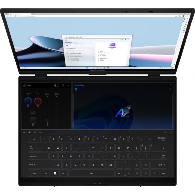 Ноутбук ASUS Zenbook DUO UX8406CA-QL049W 14" FHD OLED, Intel Ultra 7 255H, 32GB, F1TB, UMA, Win11, Сірий