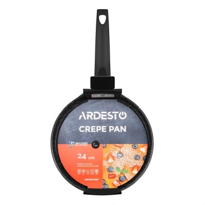 Сковорода для млинців ARDESTO Gemini Daiano, 24см, алюміній, чорний