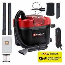Пилосос професійний акумуляторний Einhell Professional TP-VC 18/10 Li BL 18В 130мбар контейнер 10л вологе/сухе прибирання Dust Class L 3.05кг без АКБ та ЗП