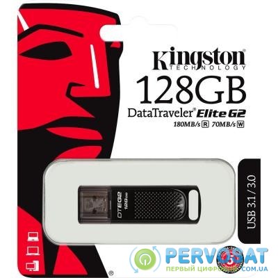 USB флеш накопитель Kingston 128GB DataTraveler Elite G2 Meta Black USB 3.1 (DTEG2/128GB)