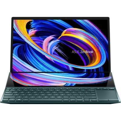 Ноутбук ASUS Zenbook Duo UX482EG-HY286T 14FHD Touch IPS/Intel i7-1165G7/32/1024F/NVD450-2/W10/Blue