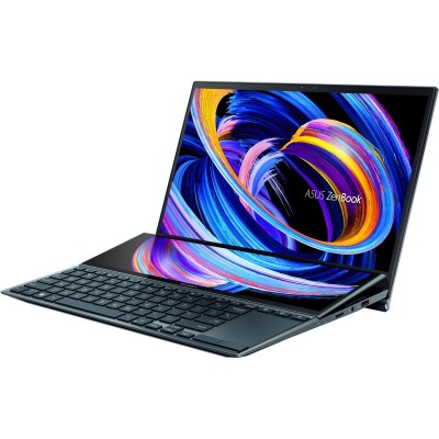 Ноутбук ASUS Zenbook Duo UX482EG-HY286T 14FHD Touch IPS/Intel i7-1165G7/32/1024F/NVD450-2/W10/Blue