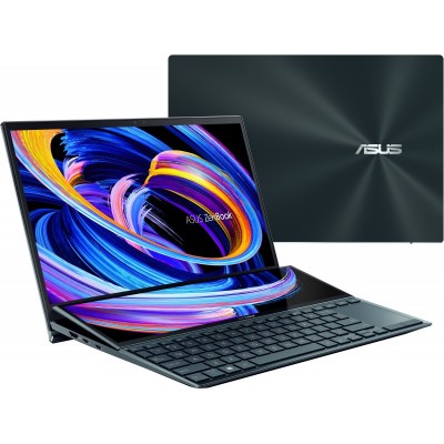 Ноутбук ASUS Zenbook Duo UX482EG-HY286T 14FHD Touch IPS/Intel i7-1165G7/32/1024F/NVD450-2/W10/Blue