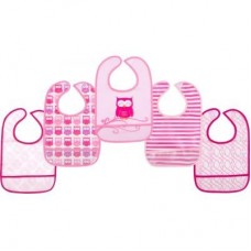 Слинявчик Luvable Friends 5 шт з візерунками, рожевий (2208 F) Слинявчик Luvable Friends 5 шт з візерунками, рожевий (2208 F)