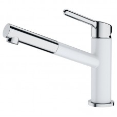 Змішувач Franke Orbit Pull Out/115.0623.139/з витяжним виливом/одноричажний/хром-білий Змішувач Franke Orbit Pull Out/115.0623.139/з витяжним виливом/одноричажний/хром-білий