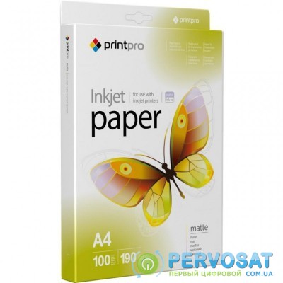 Бумага PrintPro A4 Matt 190г, 50ст. (PME190050A4)