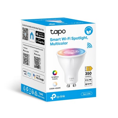 Розумна багатокольорова Wi-Fi лампа TP-LINK Tapo L630 N300 GU10