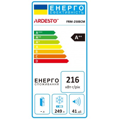 Морозильна скриня ARDESTO, 249л, А++, ST, диспл зовн., режим холодильника, білий