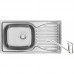 Набір для кухні Deante Doppio, сталева мийка ZEN_0113 + змішувач BYU_060M, сатін