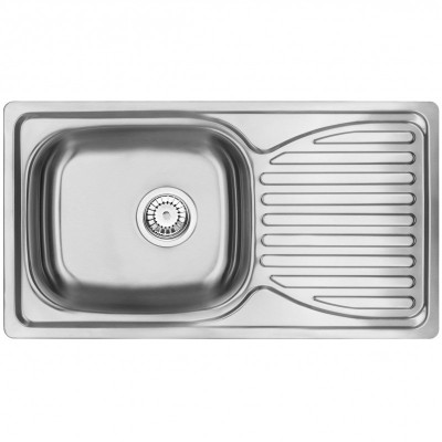 Набір для кухні Deante Doppio, сталева мийка ZEN_0113 + змішувач BYU_060M, сатін Набір для кухні Deante Doppio, сталева мийка ZEN_0113 + змішувач BYU_060M, сатін