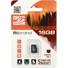 Карта пам'яті Mibrand 16GB microSDHC class 10 UHS-I (MICDHU1/16GB) Карта пам'яті Mibrand 16GB microSDHC class 10 UHS-I (MICDHU1/16GB)