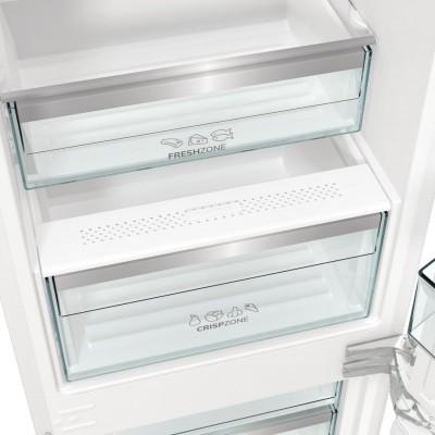Холодильник Gorenje вбудований з нижн. мороз., 177x69x55см, 2 двері,244(68)л, А+, NF+, Зона св-ті, Диспл, Wi-Fi, Біли