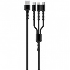 Дата кабель USB 2.0 AM to Lightning + Micro 5P + Type-C 4.0A (20W) ColorWay (CW-CBU3003-GR) Дата кабель USB 2.0 AM to Lightning + Micro 5P + Type-C 4.0A (20W) ColorWay (CW-CBU3003-GR)