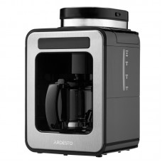 Кавоварка Ardesto крапельна 0.5л, зерно + мелена, дисплей, сріблясто-чорний Кавоварка Ardesto крапельна 0.5л, зерно + мелена, дисплей, сріблясто-чорний