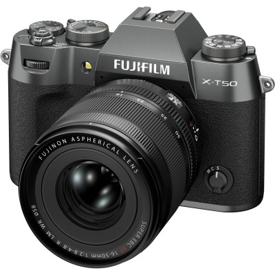 Цифр. фотокамера Fujifilm X-T50 + XF16-50mmF2.8-4.8 R LM WR Kit Charcoal silver