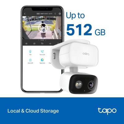 IP-Камера TP-LINK Tapo C206 FHD N300 microSD motion detection. зовнішня/внутрішня, AI IP-Камера TP-LINK Tapo C206 FHD N300 microSD motion detection. зовнішня/внутрішня, AI
