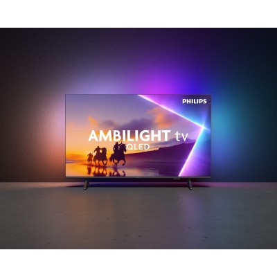 Телевізор 55" Philips QLED 4K 60Hz Smart Titan OS Black Ambilight