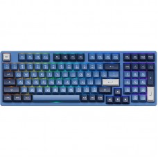 Клавіатура механічна Akko 3098B Ocean Star 98Key, CS Jelly White, BT/WL/USB-A, Hot-swappable, EN/UKR, RGB, Чорний