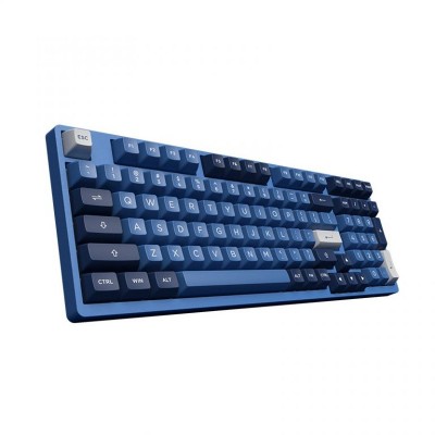 Клавіатура механічна Akko 3098B Ocean Star 98Key, CS Jelly White, BT/WL/USB-A, Hot-swappable, EN/UKR, RGB, Чорний