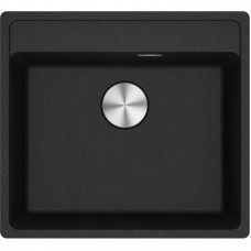 Мийка кухонна Franke Maris, фраграніт, прямокутник, без крила, 560х510х200мм, чаша - 1, врізна, MRG 610-52 TL, онікс