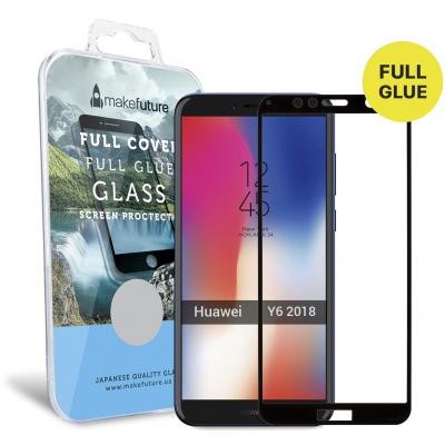 Скло захисне MakeFuture для Huawei Y6 2018 Black Full Cover Full Glue (MGFCFG-HUY618B)