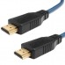 Кабель мультимедийный HDMI to HDMI 0.5m DMP (HDMI104G-0.5M)