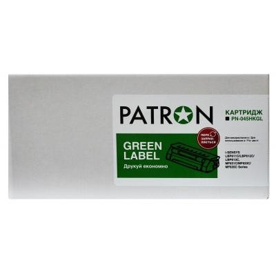 Картридж PATRON CANON 045H BLACK GREEN Label (PN-045HKGL)