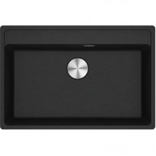 Мийка кухонна Franke Maris, фраграніт, прямокутник, без крила, 760х510х200мм, чаша - 1, врізна, MRG 610-72 TL, онікс