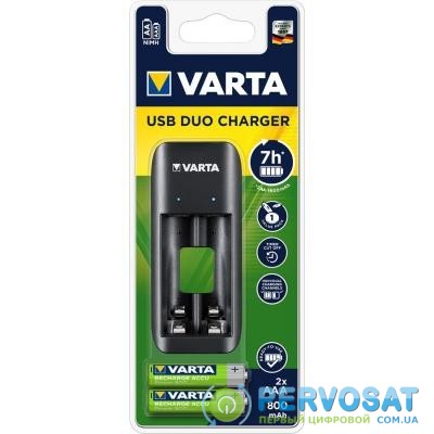 Зарядное устройство для аккумуляторов Varta Value USB Duo Charger +2*AAA 800mAh (57651201421)