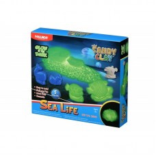 Пісок для творчості Paulinda Sandy Clay Морське життя, світиться, 250г, 5од.