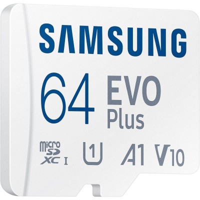 Карта пам'яті Samsung microSDXC 64GB C10 UHS-I R130MB/s Evo Plus + SD