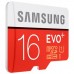 Карта памяти Samsung 16GB microSD Class 10 UHS-I EVO PLUS (MB-MC16DA/RU)