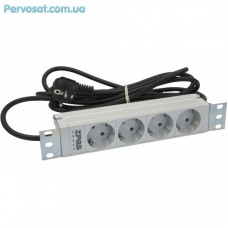 Силовий блок 10" 1U, 230V 4D schuko Zpas (WZ-LZ10-04-SU-000) Силовий блок 10" 1U, 230V 4D schuko Zpas (WZ-LZ10-04-SU-000)