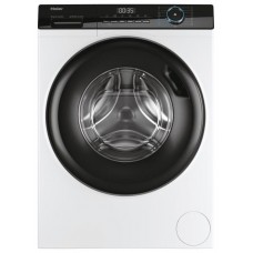Пральна машина Haier фронтальна, 10кг, 1400, A+++, 60см, дисплей, пара, інвертор, люк чорний, прямий привід, білий