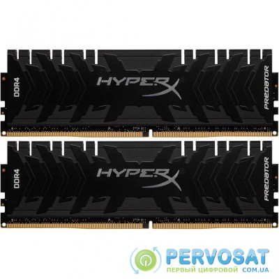 Модуль памяти для компьютера DDR4 32GB (2x16GB) 3200 MHz HyperX Predator Black Kingston Fury (ex.HyperX) (HX432C16PB3K2/32)