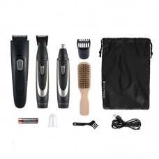 Набір тримерів Remington WORKS, для бороди, вусів, носа та вух, чохол, гребінець, сталь, чорний