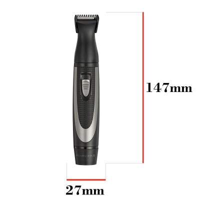 Набір тримерів Remington WORKS, для бороди, вусів, носа та вух, чохол, гребінець, сталь, чорний